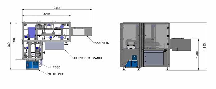 Very good used FREEMANTLE BOX ERRECTOR AND 3 FLAP CLOSER