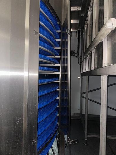 Very good used EUROTEK SPIRAL FREEZER COMPLETE WITH PLANT