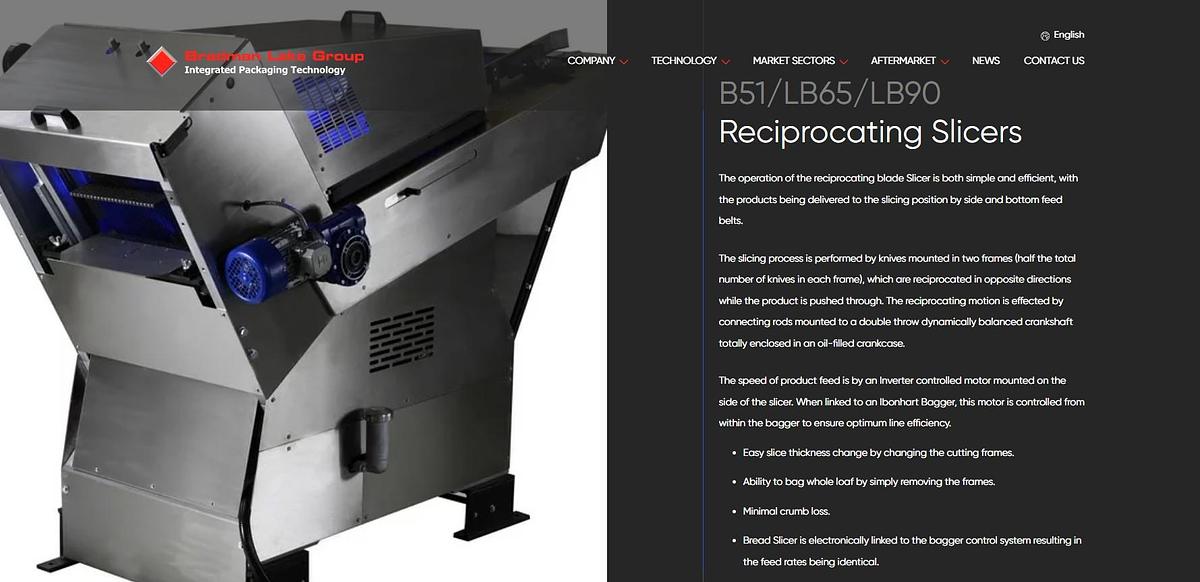 Very good used IBONHART BREAD SLICING & BAGGING LINE