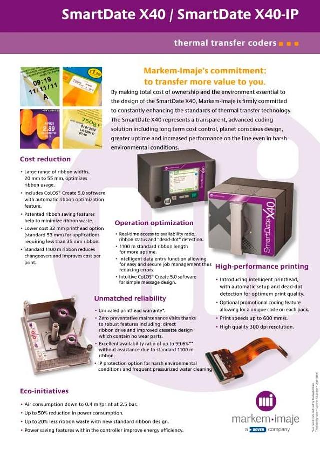 Used MARKEM IMAJE SMARTDATE PRINTER