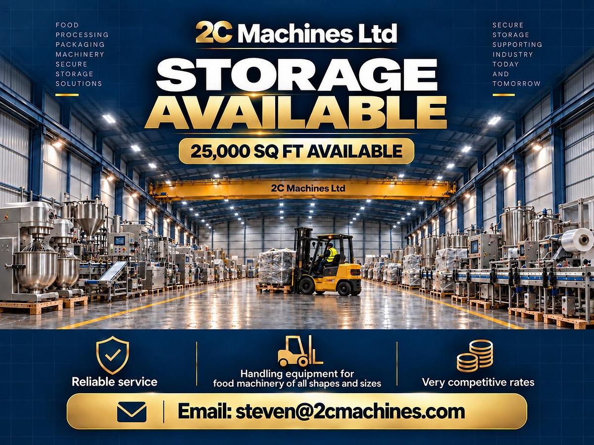 Very good used FOOD MACHINERY STORAGE