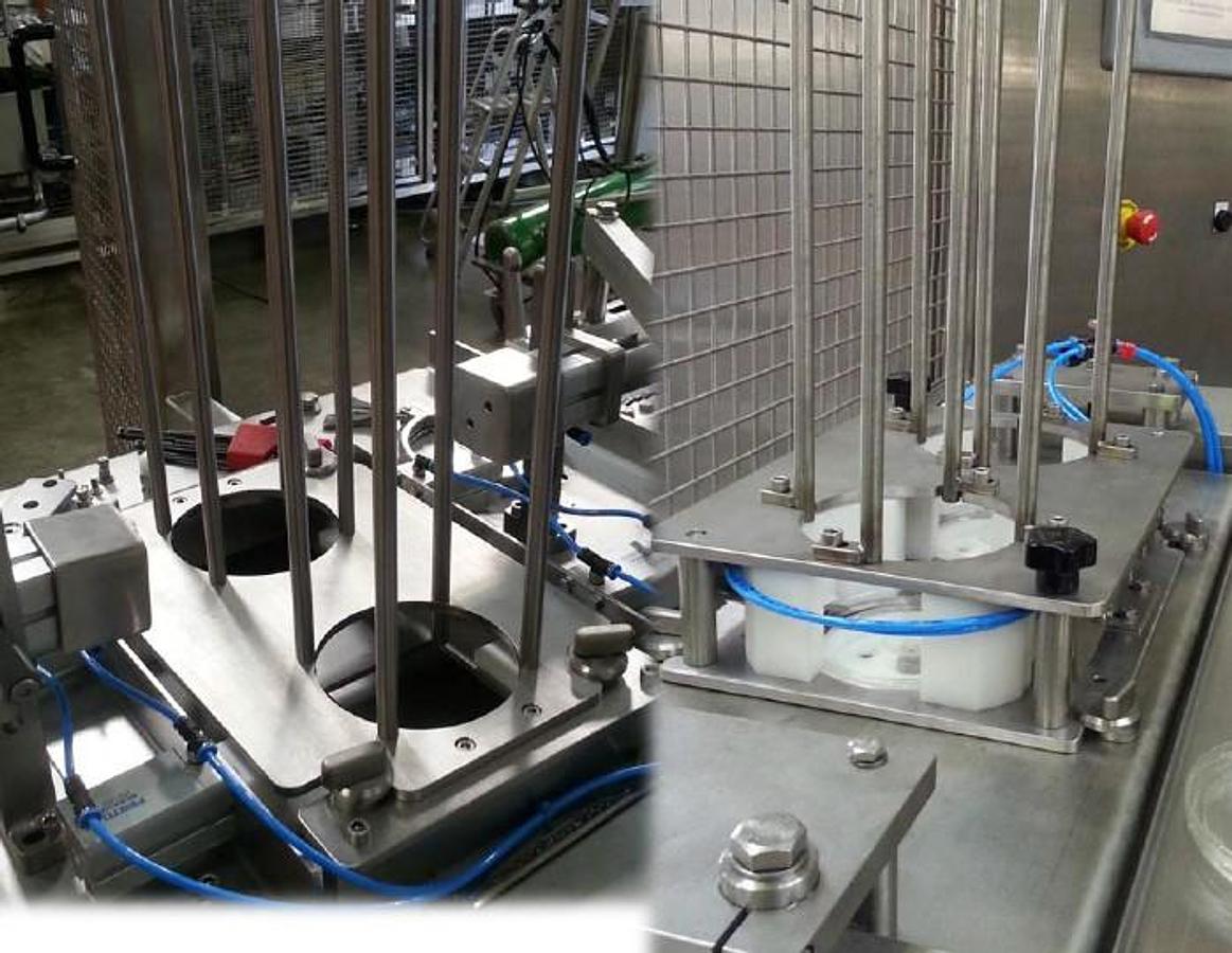 Very good used CWM INLINE POT FILLING AND LIDDING MACHINE