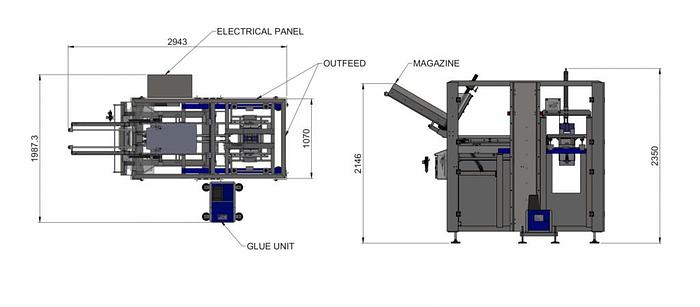 Very good used FREEMANTLE BOX ERRECTOR AND 3 FLAP CLOSER