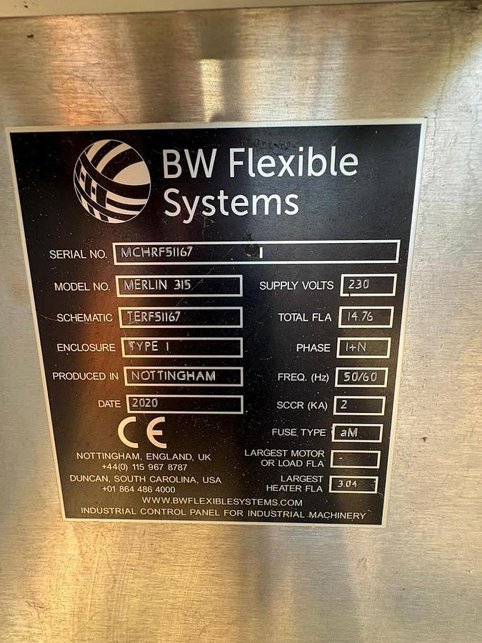As new BW PACKAGING MERLIN FLOW WRAPPER