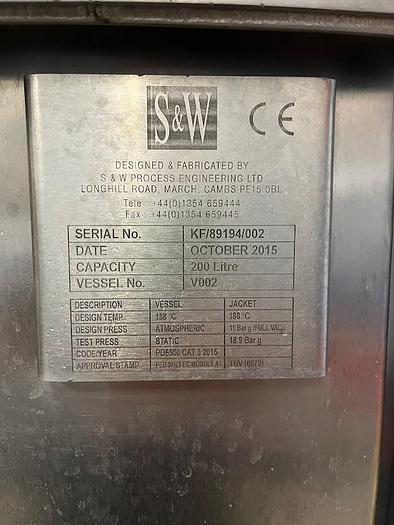 Very good used BRAT PAN - 200 LITRE