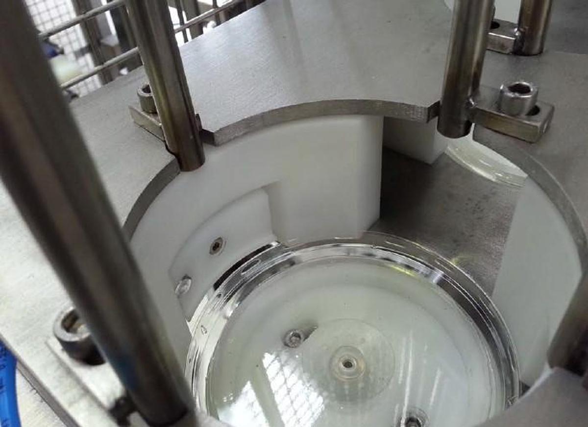 Very good used CWM INLINE POT FILLING AND LIDDING MACHINE