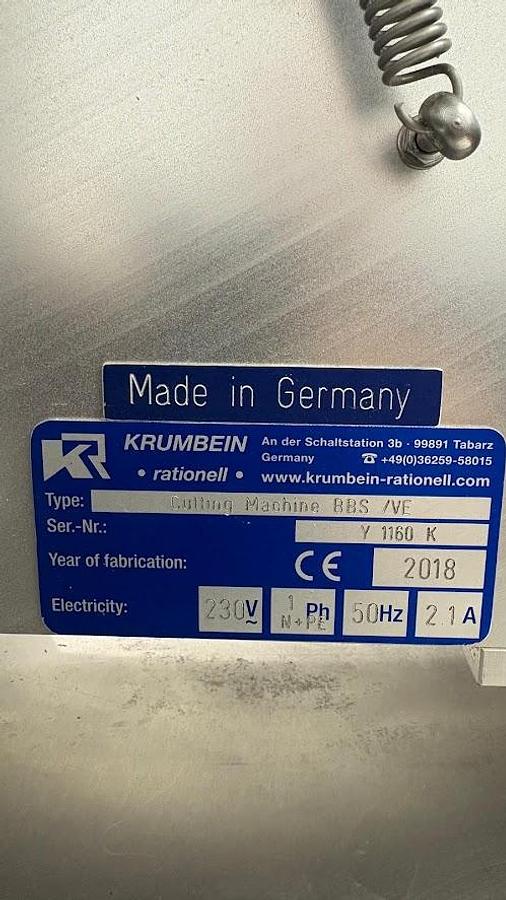 Used KRUMBEIN SLICER