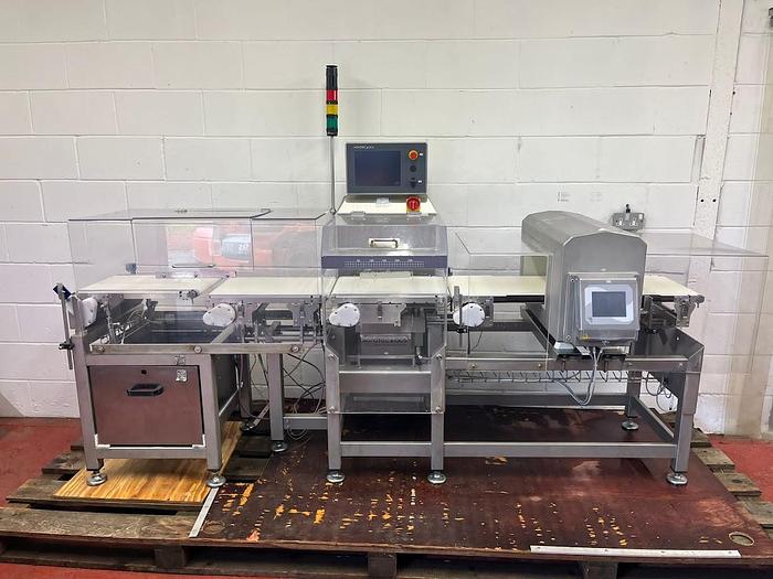 Very good used METAL DETECTOR CHECK WEIGHER COMBINATION UNIT