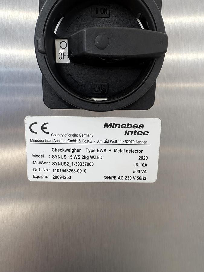 Very good used SARTORIUS METAL DETECTOR AND CHECK WEIGHER