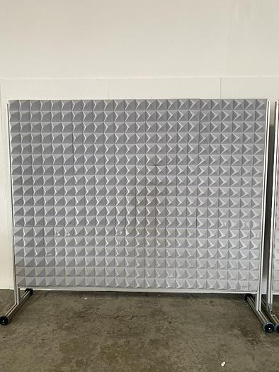Used Mobile Acoustic 72" x 95" Foam Board on Wheels