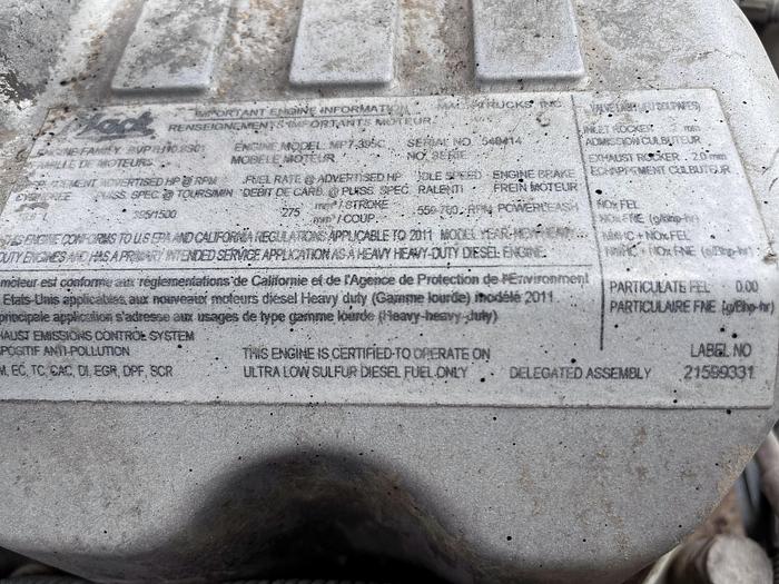 Used 2012 MACK GU713 Granite Tandem-Axle Dump Truck