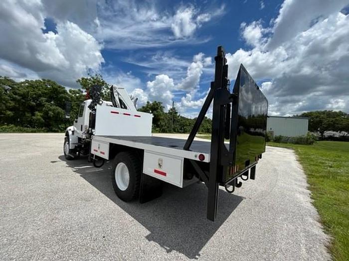 Used PM 12023 11,905 lbs Knuckle Boom on 2013 International 4300 Reg Cab Flatbed Truck - C83944