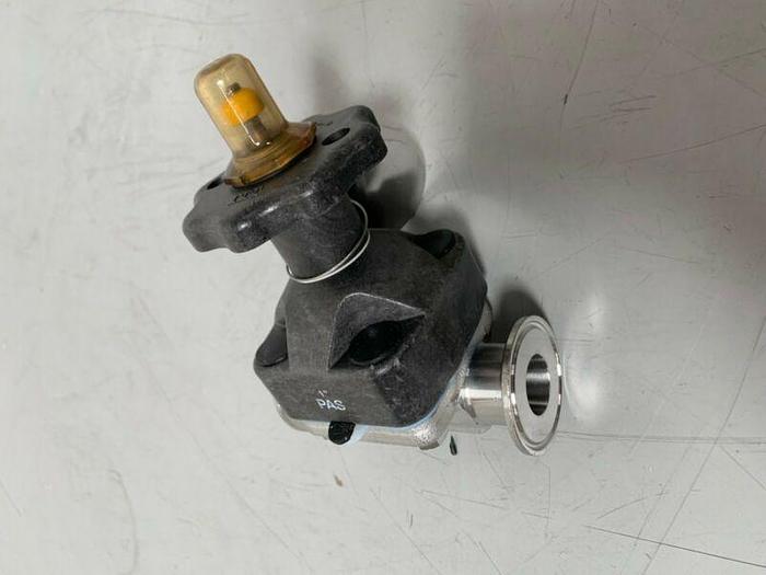 Used ITT Pure-FLO 1-316L-RA25MAX-CWP150 Diaphragm Valve  w/ 1" Sanitary Fittings