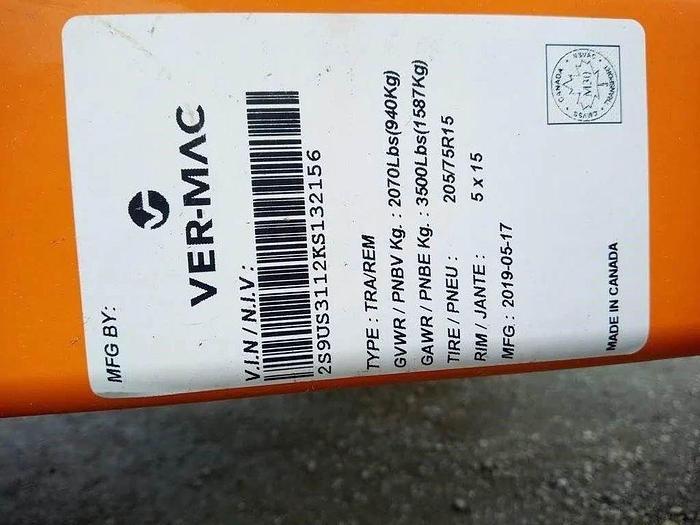 Used 2019 VER-MAC PCMS-320 digital sign trailer as new $12,995