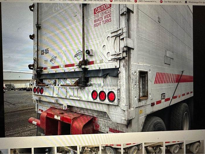 Used 2010 TITAN 53 ft Quad/Axle Closed Top aluminum live bottom