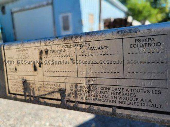 Used 2003 U PULL 8’ X 12’ FIBERGLASS COVER DOUBLE SNOWMOBILE TRAILER