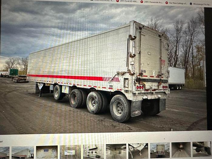 Used 2008 TITAN 48 ft Quad/Axle Closed Top aluminum live bottom