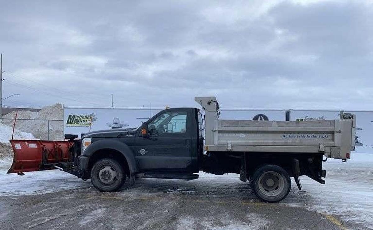 Used 2015 Ford F-450 Super Duty S/A Plow Dump Truck 4X4
