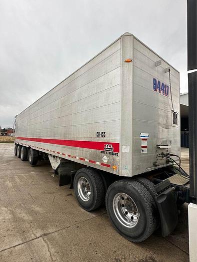 Used 2008 TITAN 53 ft Quad/Axle Closed Top aluminum live bottom