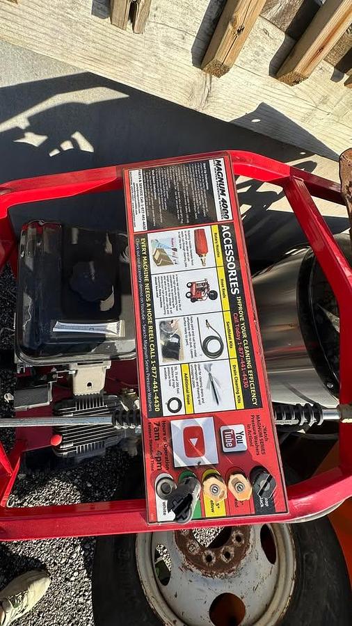 Used 2024 Magnum 4000 Series Hot Water Gas easy-kleen pressure wash system