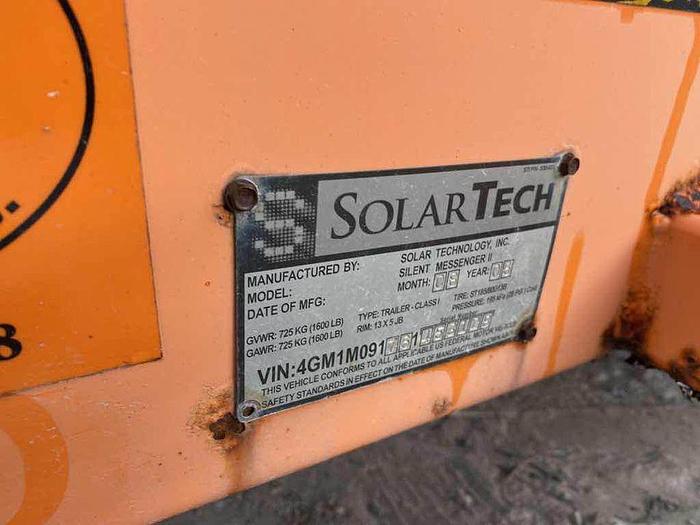 Used 2007 SolarTech Sign Board silent mb2-3048 sm2 $1,750