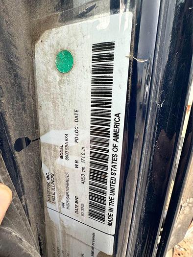 Used 2016 INTERNATIONAL 8600 PRO STAR day cab, auto, 531,619 kms