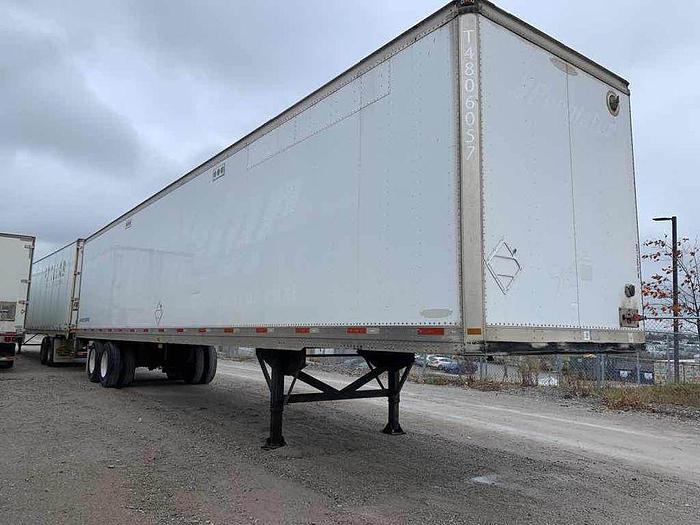 Used 2007 Trailmobile Utility 53 foot Dry van tandem rear roll up