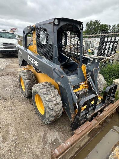 Used 2015 John Deere 326E Skid Steer high flow, 2 speed transmission