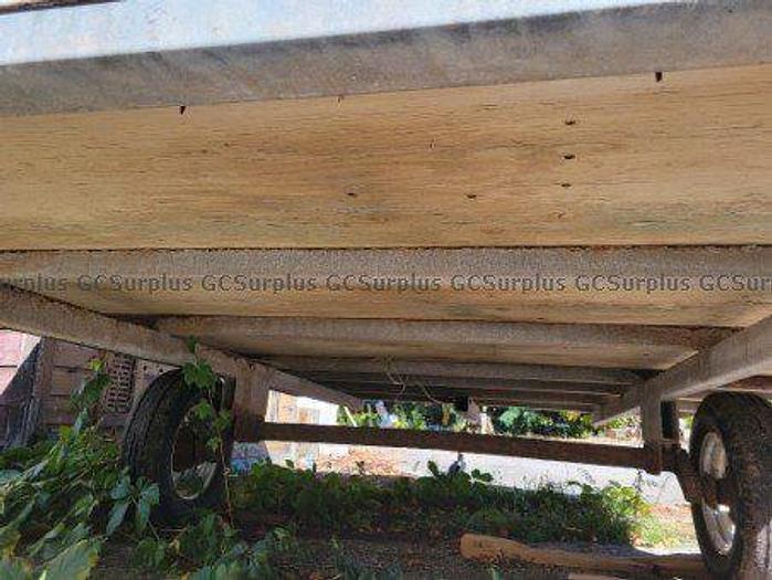 Used 2003 U PULL 8’ X 12’ FIBERGLASS COVER DOUBLE SNOWMOBILE TRAILER