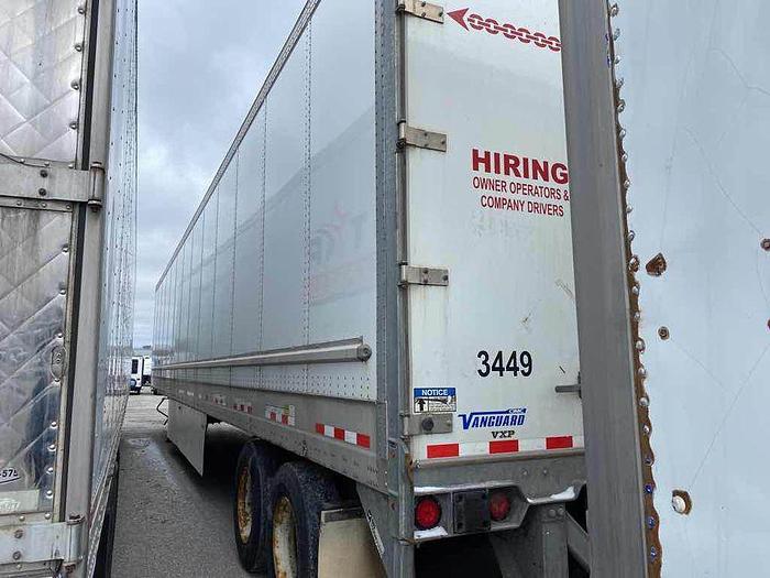 Used 2020 VANGUARD 53' Dry Van Plate Trailer