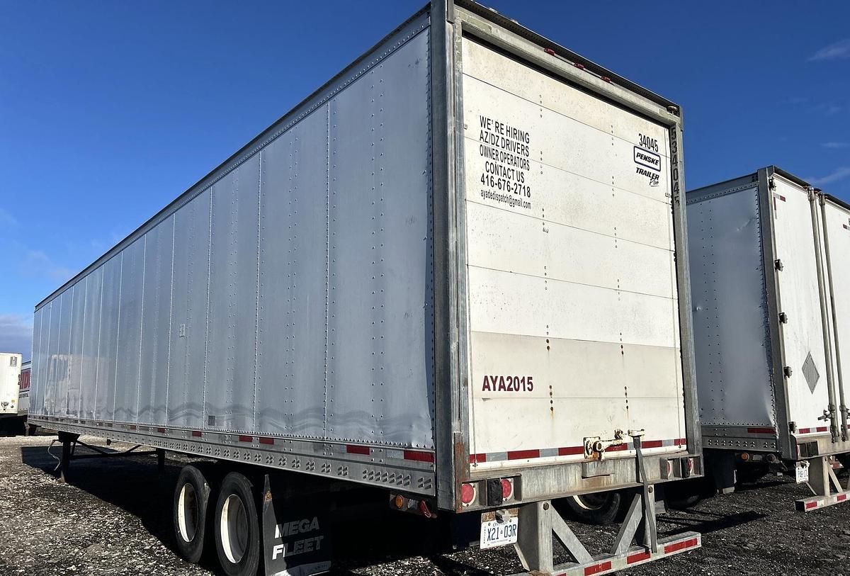 Used 2004 Trailmobile 53 ft x 102 in T/A Van Trailer