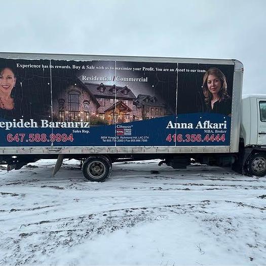 Used 2003 Hino FB1817 24’ DryVan with tailgate 1