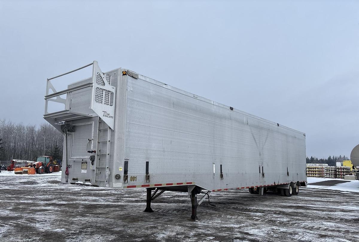 Used 2000 Titan 53 ft x 102 in T/A Moving Floor Open-Top Chip Trailer