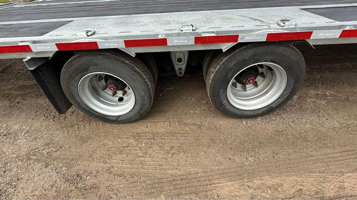 Used 2024 K-Trail Tag 30 36ft Tandem Axle equipment trailer galvanized fra