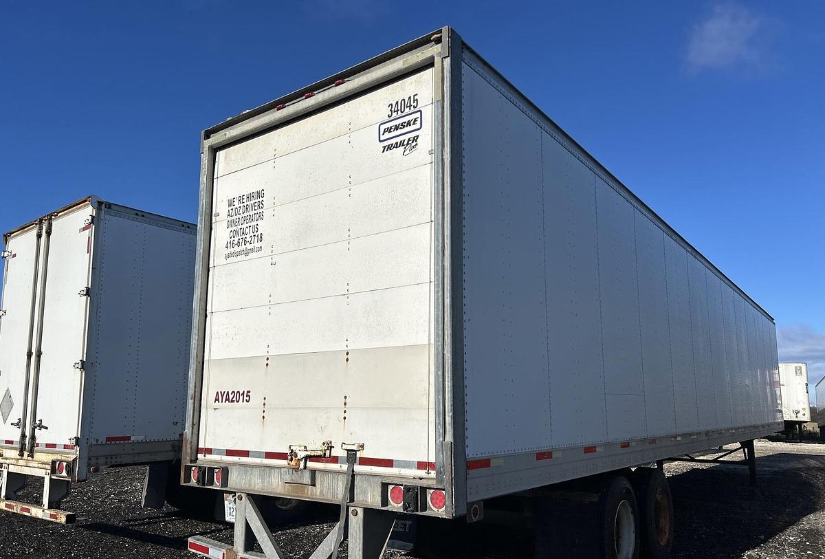 Used 2004 Trailmobile 53 ft x 102 in T/A Van Trailer