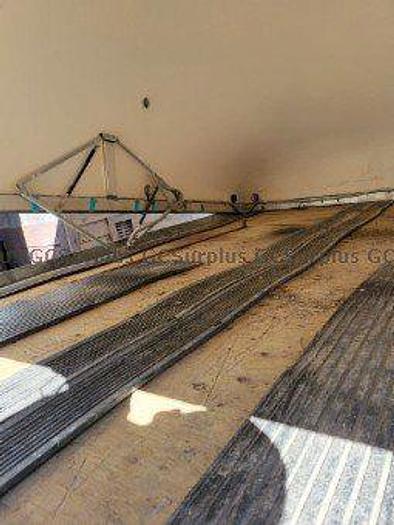 Used 2003 U PULL 8’ X 12’ FIBERGLASS COVER DOUBLE SNOWMOBILE TRAILER