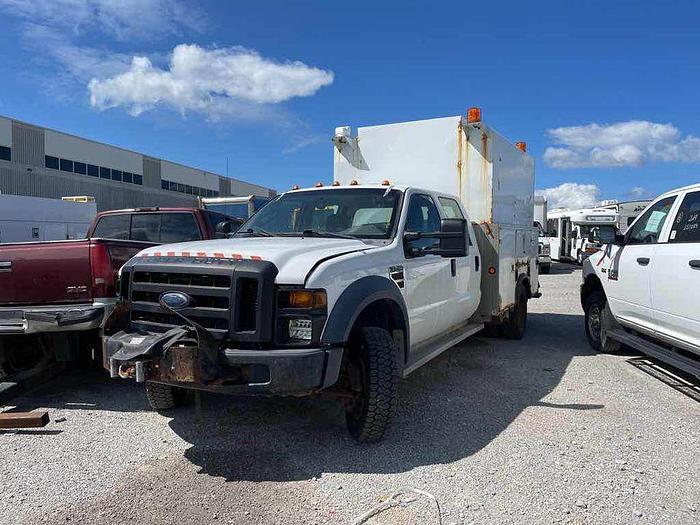 Used 2008 Ford F450 Super duty, 4x4, Crew cab, service body