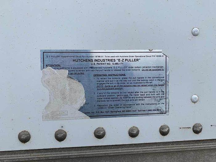 Used 2007 Trailmobile Utility 53 foot Dry van tandem rear roll up