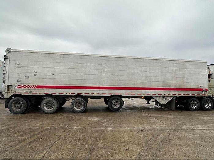 Used 2008 TITAN 53 ft Quad/Axle Closed Top aluminum live bottom