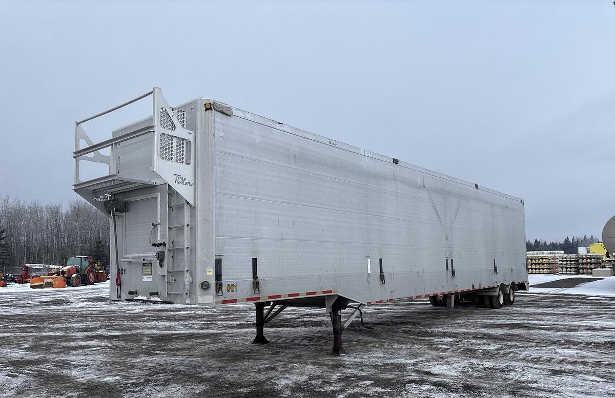 Used 2000 Titan 53 ft x 102 in T/A Moving Floor Open-Top Chip Trailer