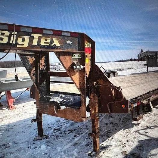 Used 2017 Big Tex 32 ft Flatbed, 23,900 LBS GooseNeck $19,995.