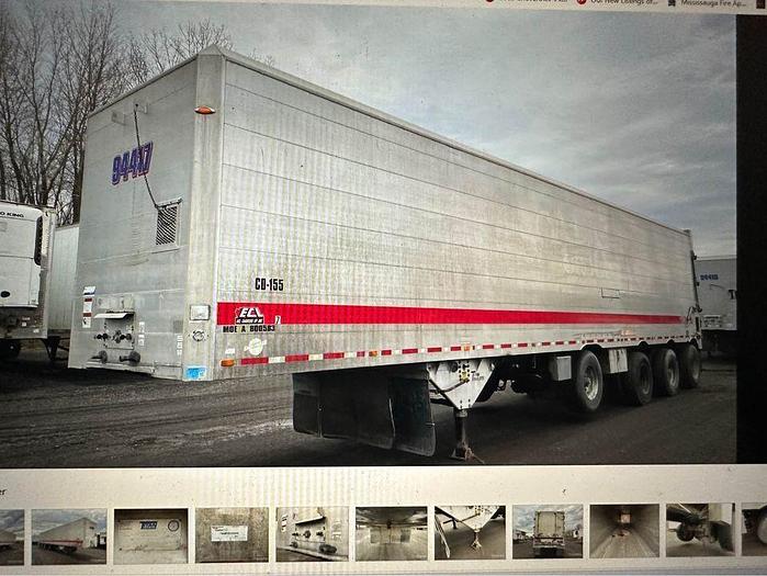 Used 2008 TITAN 48 ft Quad/Axle Closed Top aluminum live bottom