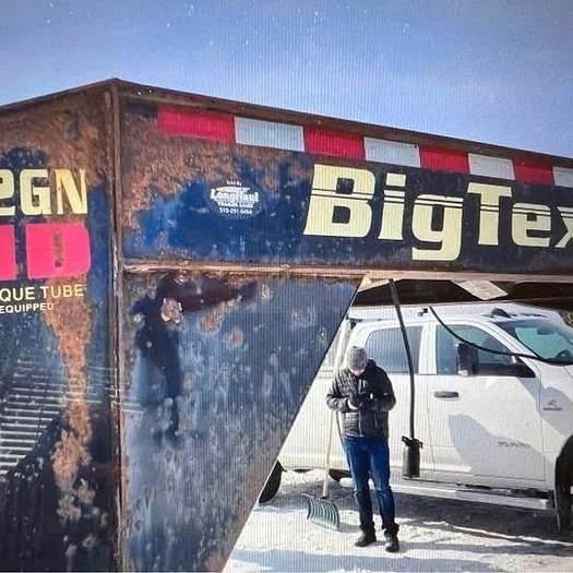 Used 2017 Big Tex 32 ft Flatbed, 23,900 LBS GooseNeck $19,995.