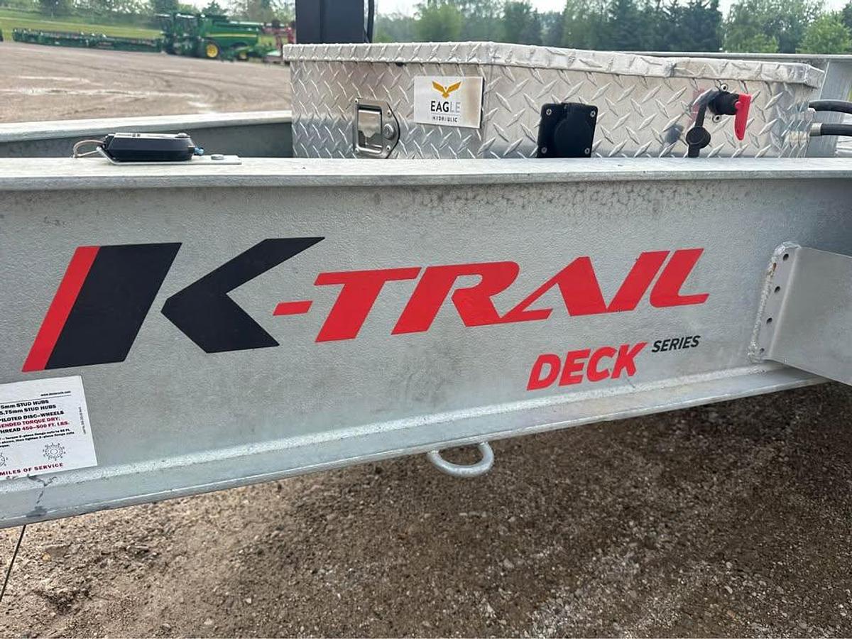 Used 2024 K-Trail Tag 30 36ft Tandem Axle equipment trailer galvanized fra