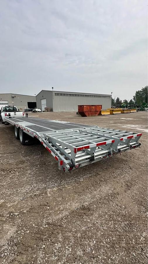 Used 2024 K-Trail Tag 30 36ft Tandem Axle equipment trailer galvanized fra