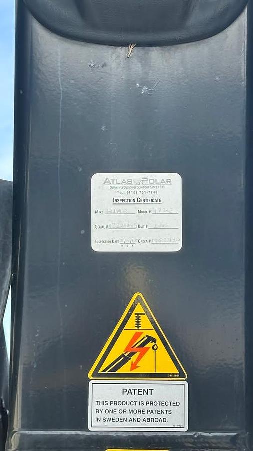 Used 2010 International 7600 Crane truck with a dump box