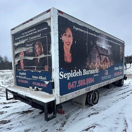 Used 2003 Hino FB1817 24’ DryVan with tailgate 1