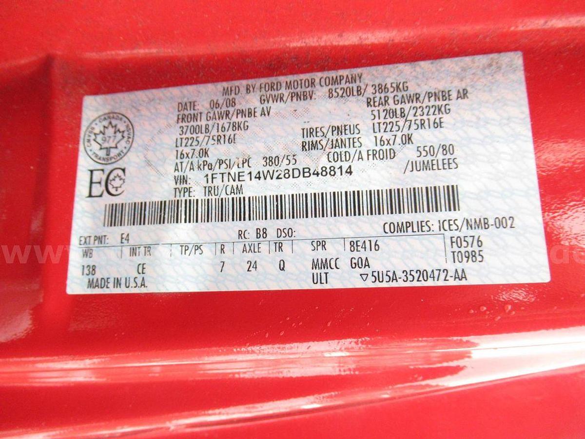 Used 2008 Ford Econoline CARGO VAN 4.6L V8