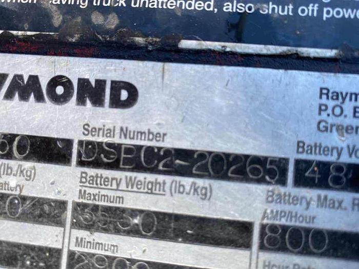 Used 2005 Raymond DSD50 Forklift 3 stage, side shift, 5000 lbs
