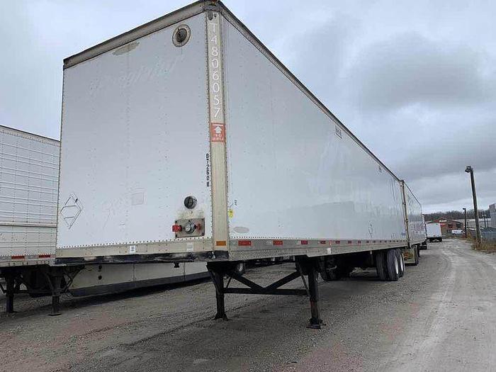 Used 2007 Trailmobile Utility 53 foot Dry van tandem rear roll up